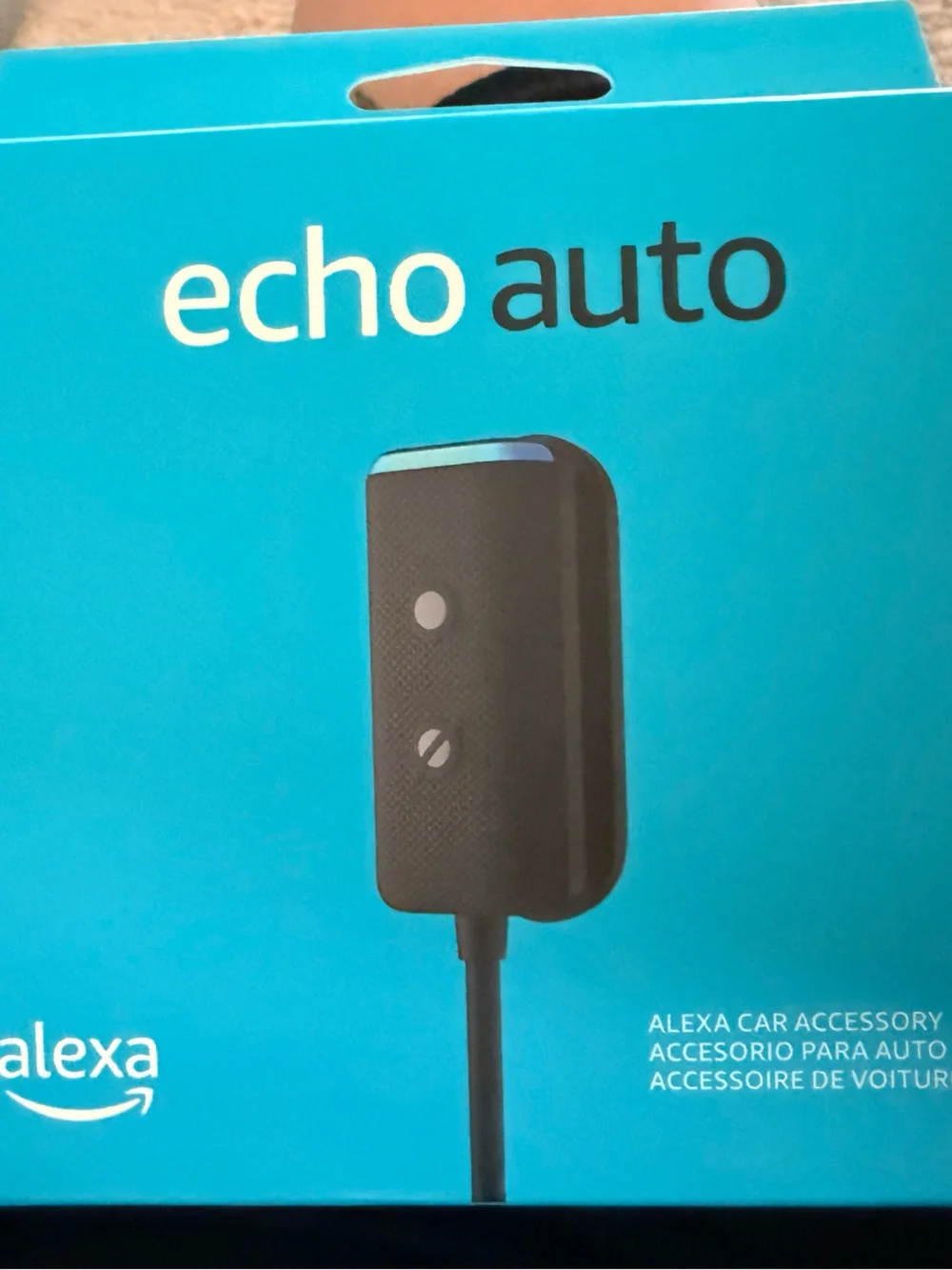 Amazon Echo Auto in Blue and Black - Car Alexa Adapter